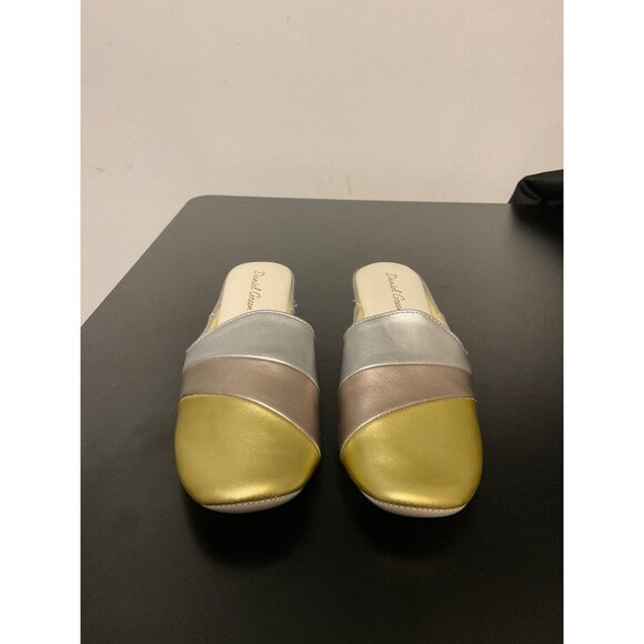 DANIEL GREEN Tri Color House Slippers sz. 5 - Picture 3 of 7